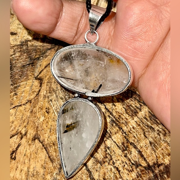 Rutilated Quartz Pendant 2 1/2” - Picture 4 of 8